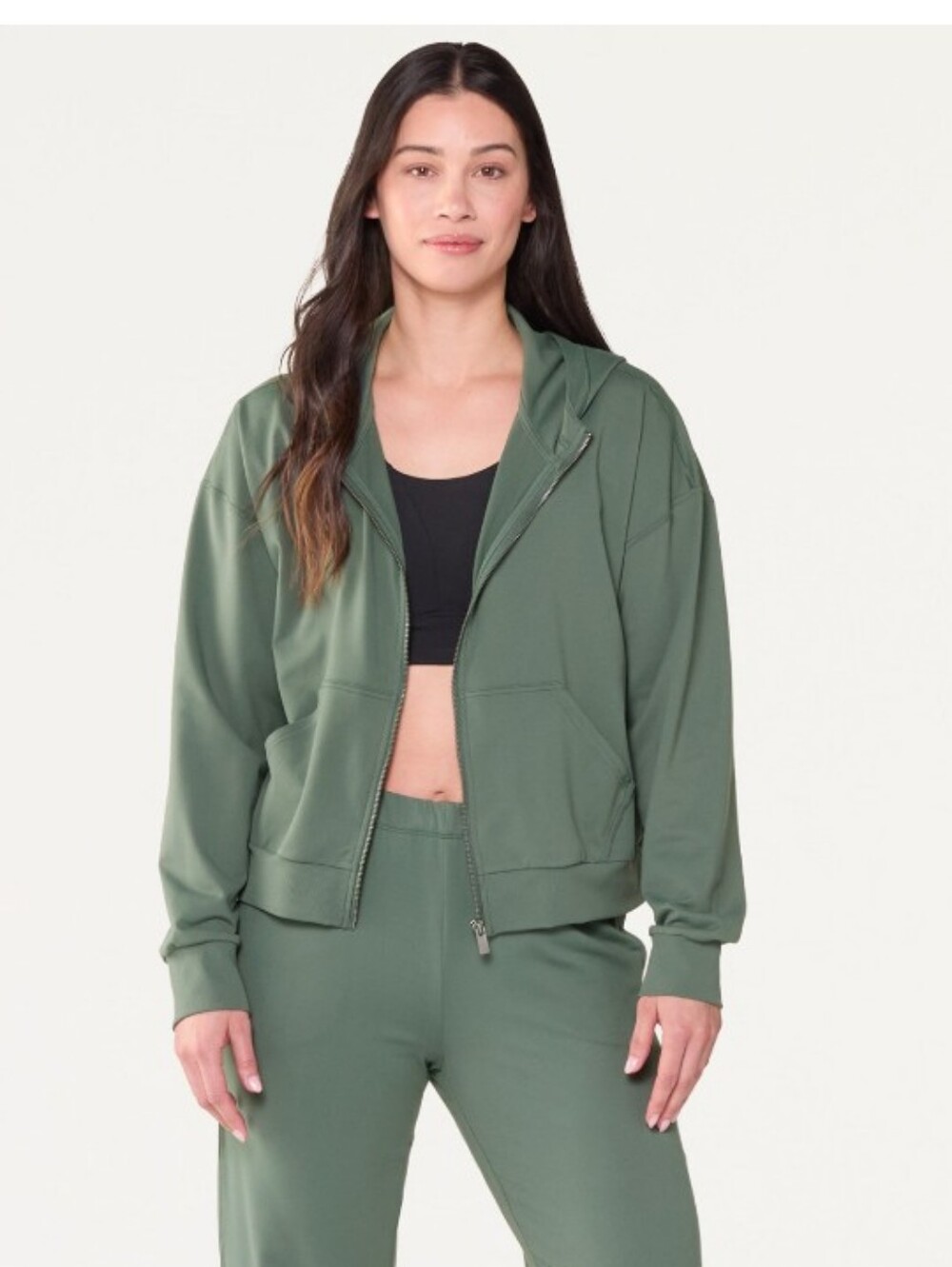 Vuori Halo Performance Zip Up Hoodie Sage Green Size Small   53